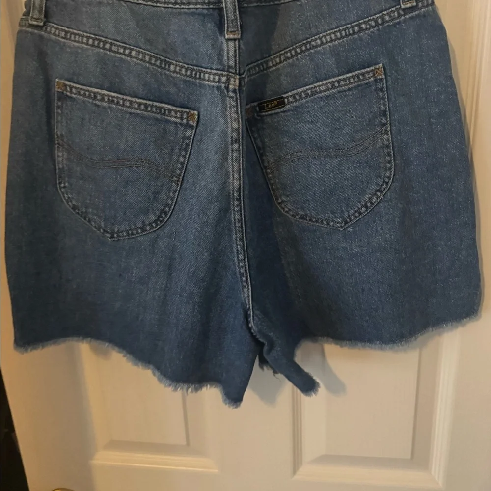 Lee Women's Blue Denim Cutoff Shorts